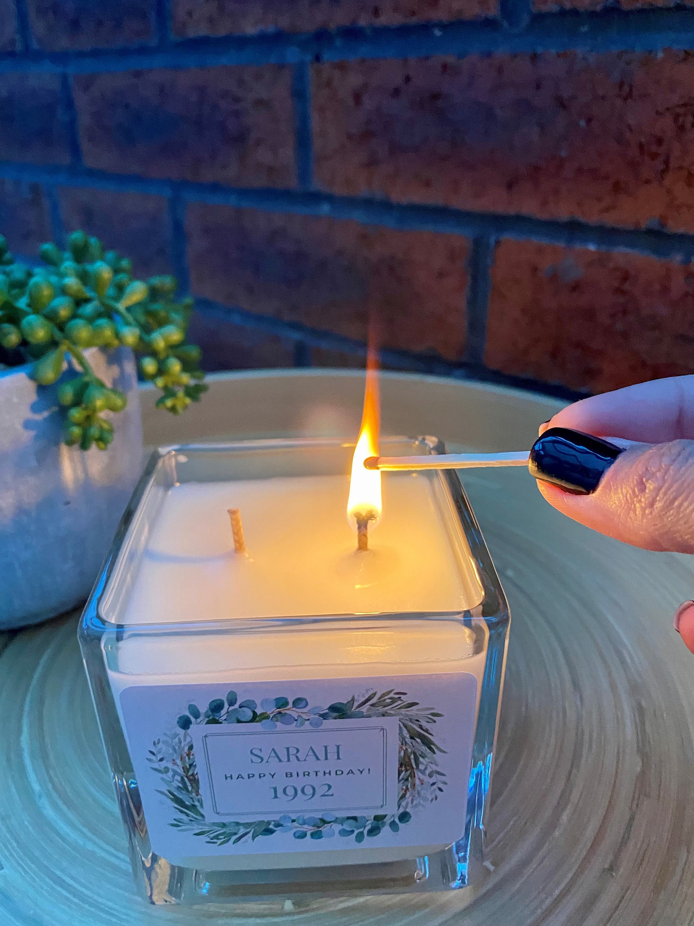 Personalised Candle Add any text Candles Scented Candles Etsy