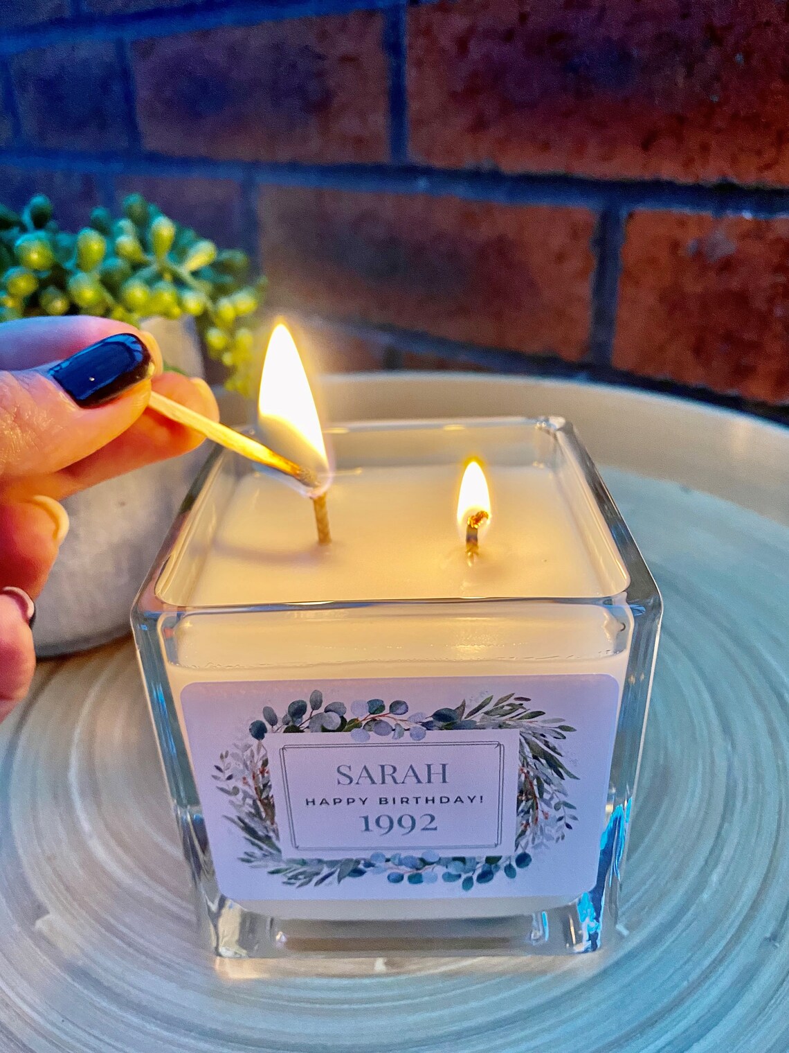 Personalised Candle Add any text Candles Scented Candles Etsy