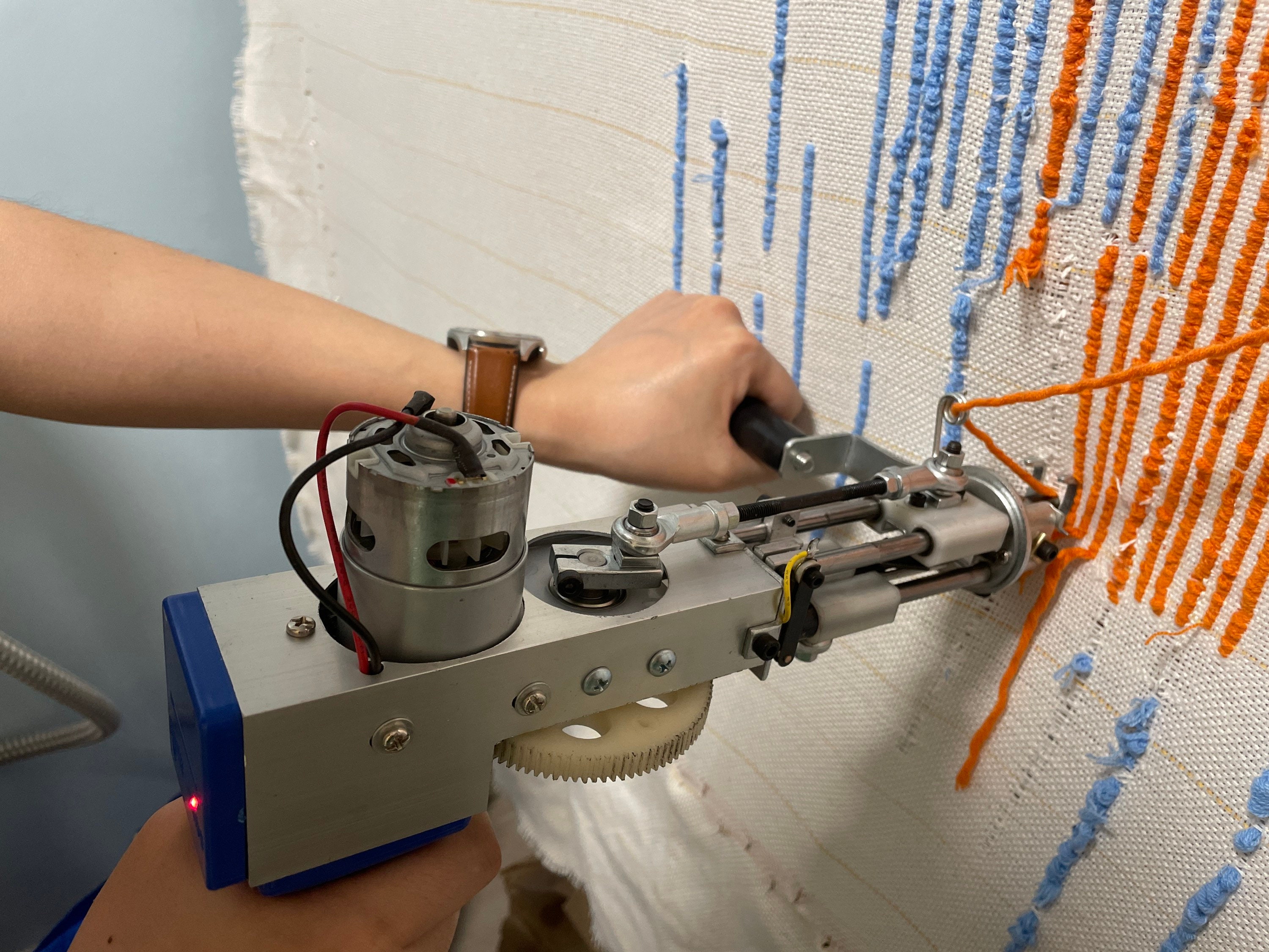 Electric Tuft Gun Cut Pile Looped Pile tuft the word Carpet Etsy