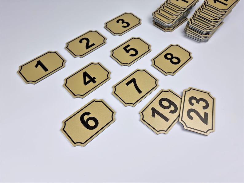 Custom Hotel Room Numbers Sign /engraved Dibond Apartment Etsy