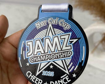 Personalized Cheerleading Medal, Custom Metal Sport Medal