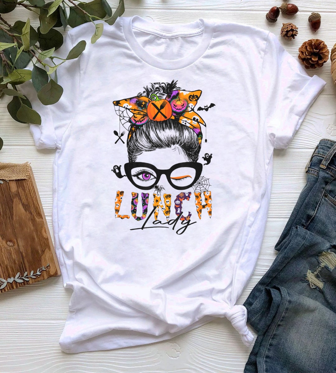 Lunch Lady Halloween Shirt Funny Halloween Lunch Lady Shirt Etsy