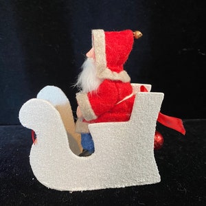 3.5” Replica Vintage German Santa in Sleigh