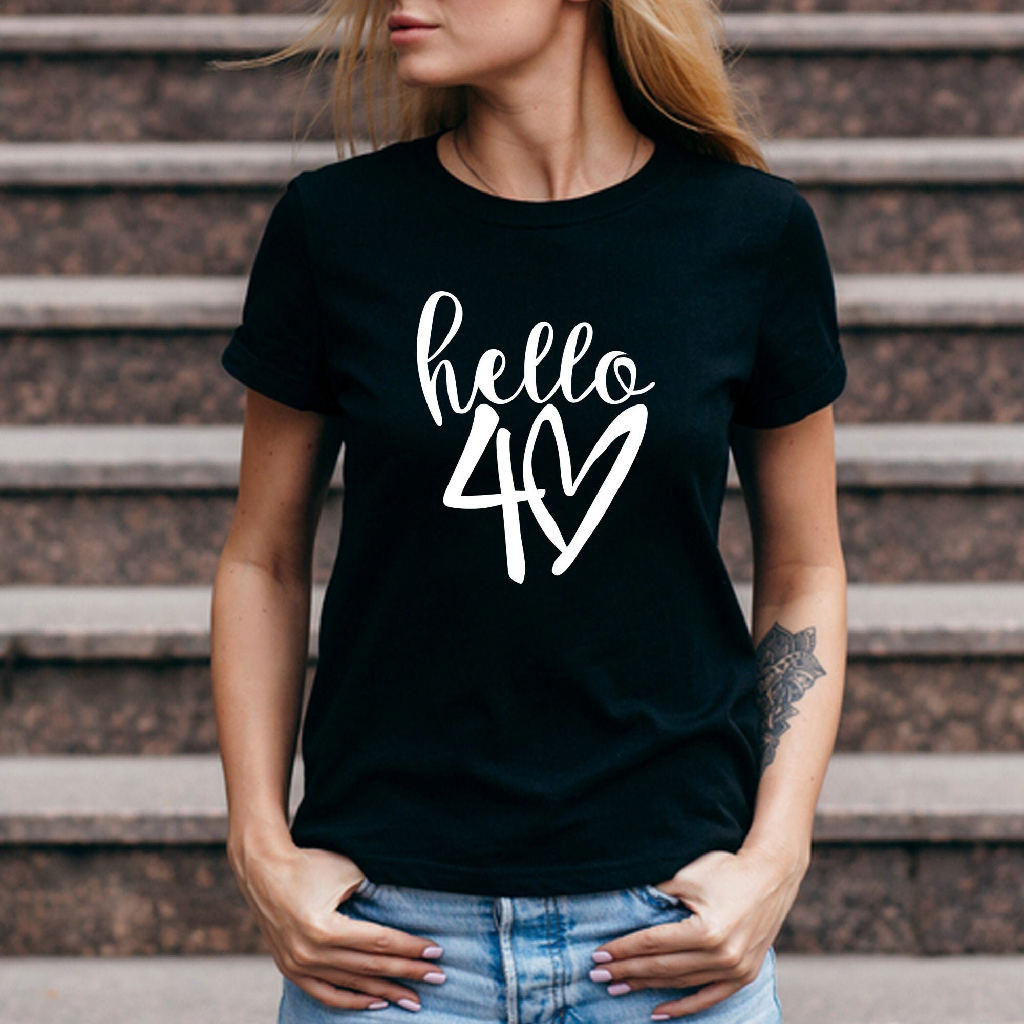 Hello 40 40th Birthday TShirt for Women MUM MOM Lockdown Etsy