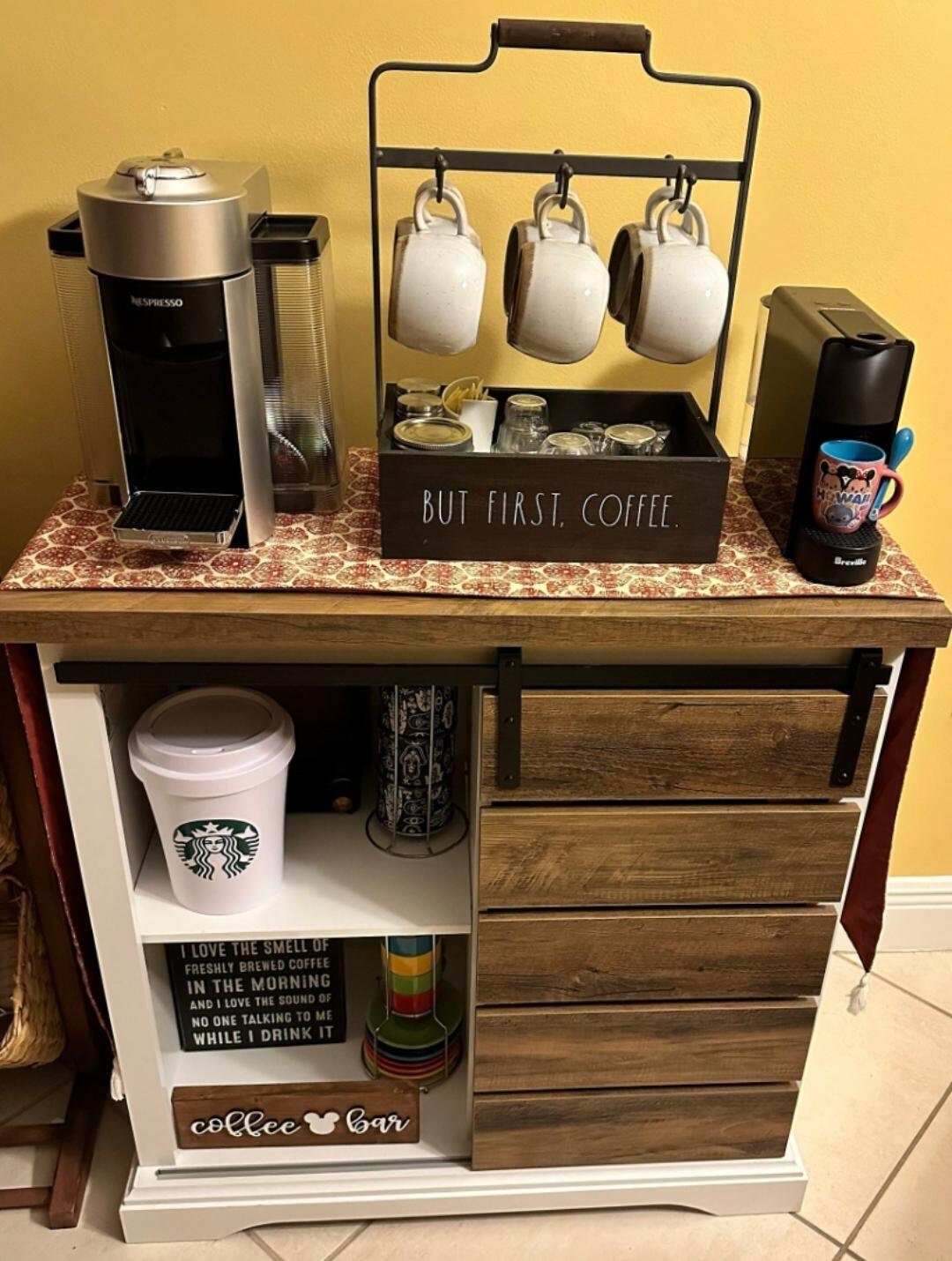 Coffee Cup Trash Can Coffee Trash Can/waste Bin Coffee Bar Coffee Bar