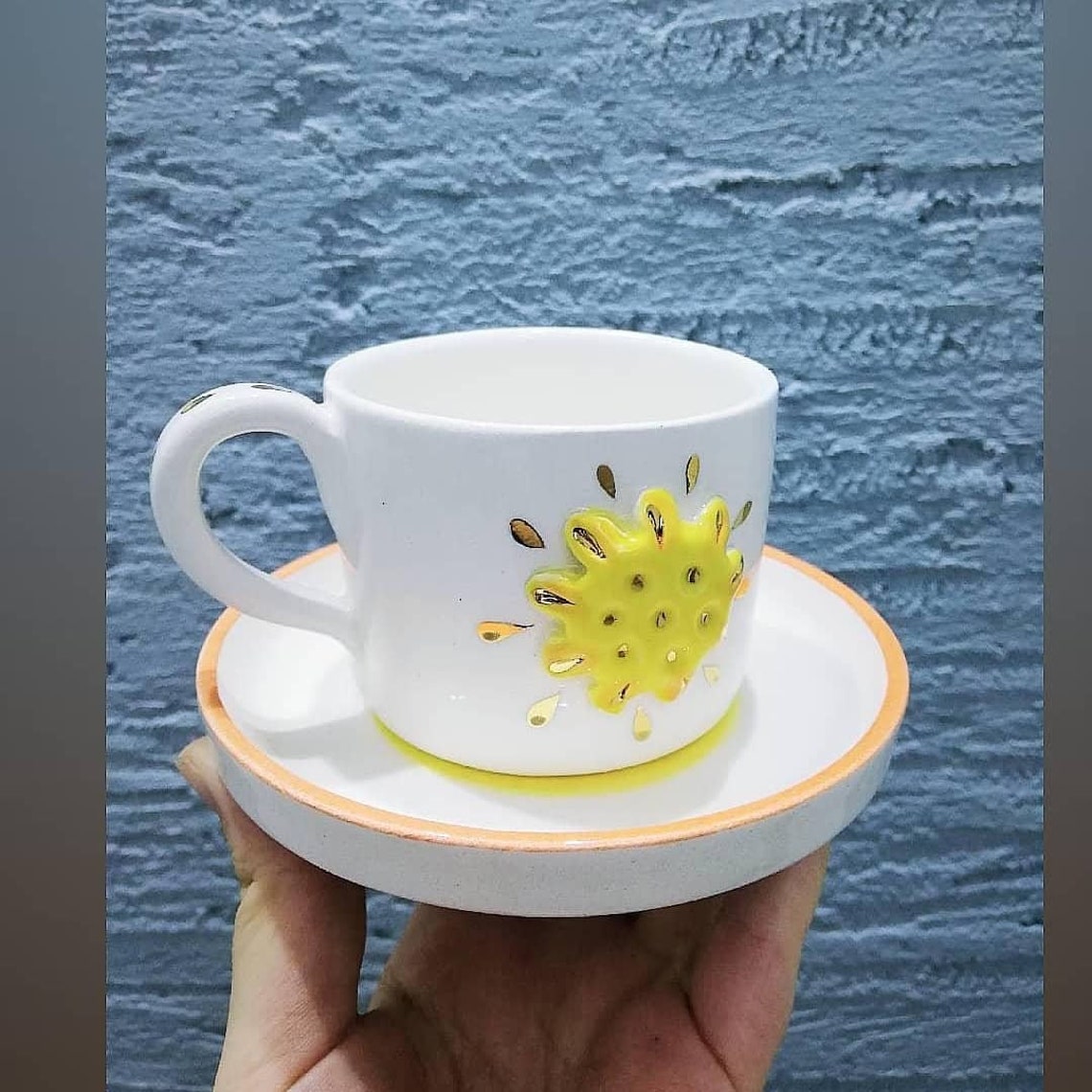 Seramik el yapımı kahve fincan seti espresso fincanı ev Etsy