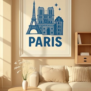 Paris Paris Wahrzeichen: Eiffelturm, Notre-Dame, Triumphbogen (Digitaler Download)