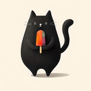 Cat Prints | Vintage Cat Prints | Wall Art | Cat Wall Art | Retro Cat Wall Art Prints | Home Decor | Fun Prints | Animal Prints | Lollipops