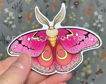 Pride Moth Stickers | Vinyl Stickers | 3 Inch Stickers | Insect Art | Pride Flags | Pride Art