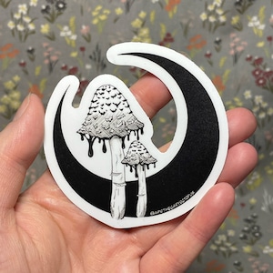 Inky Cap Mushroom Sticker | 3 inch Waterproof Sticker
