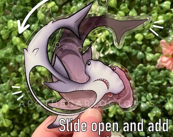 Shark OPENING Shaker Keychain | Inserts Sold Separately