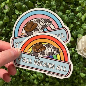 Pride Isopod Rancher Stickers | 3" Cowboy Pride Sticker