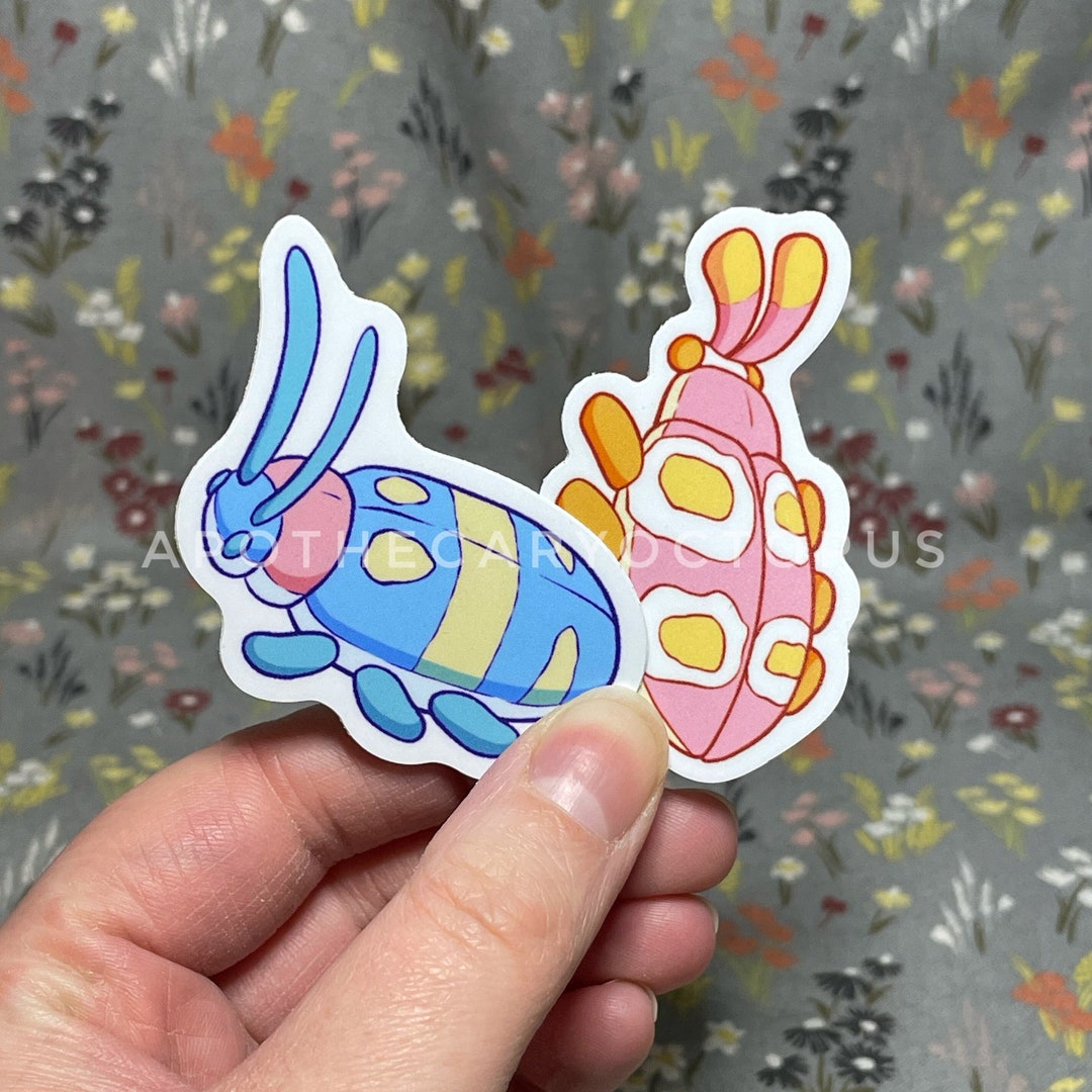 Candy Bug Sticker Pack: Mini Weatherproof Vinyl Stickers - Etsy