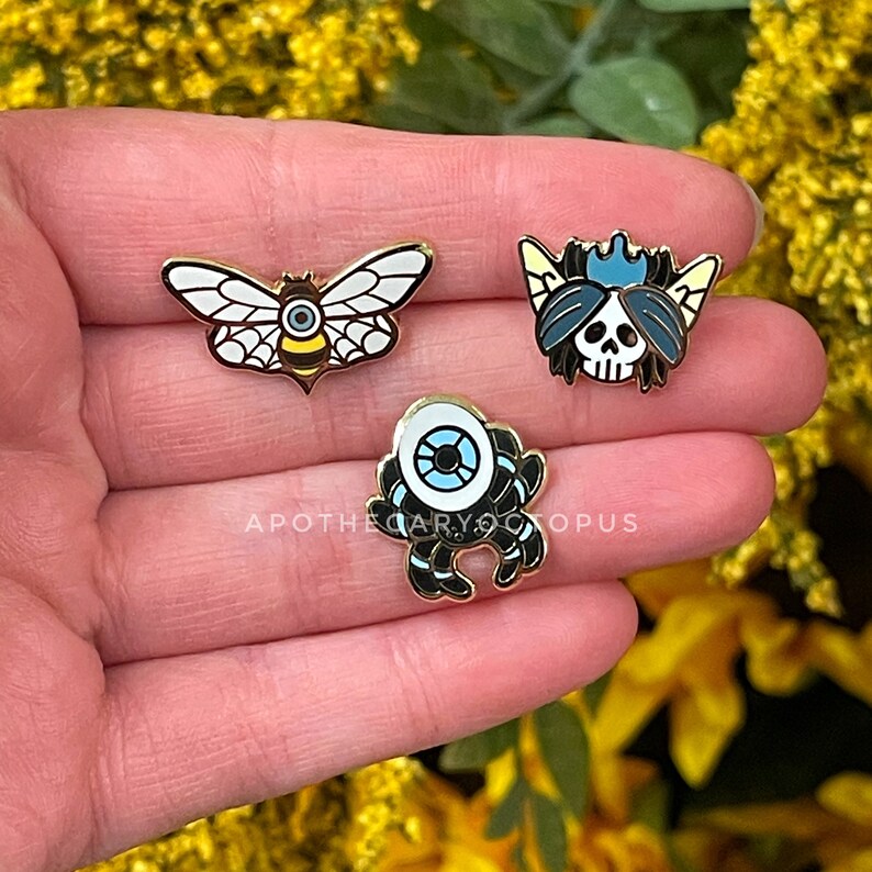 Bad Insect Pin Spooky Bugs Minipin Trio Enamel Pin | .75
