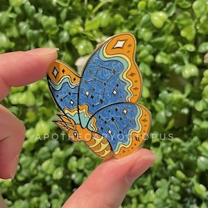 Constellation Moth Enamel Pin