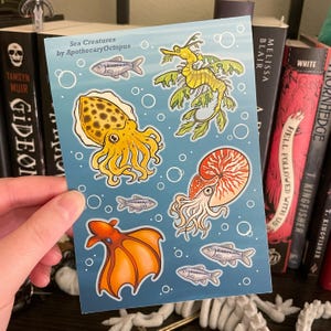 Sea Creatures Sticker Sheet