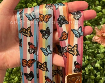Pride Butterfly Lanyards | Multiple Styles | with Breakaway Clasp