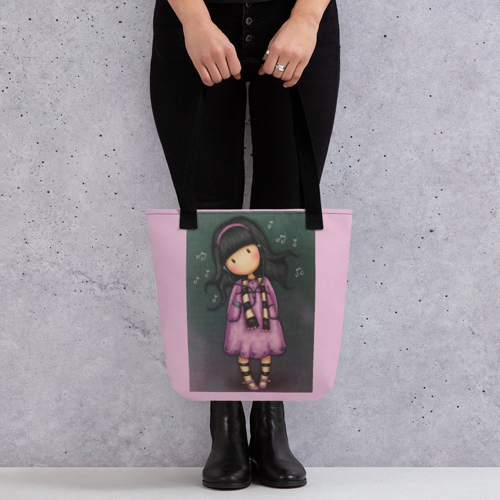 Santoro Gorjuss Purple Tote Bag Full print double handle Etsy