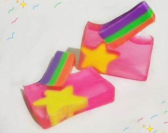 Mabel Soap, Gravity falls inspired, geek items, fandom glycerin handmade soap, SLS free