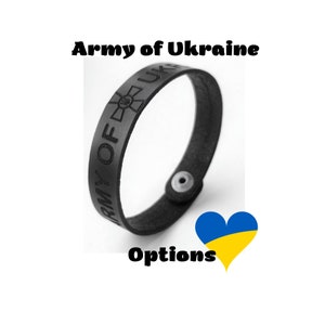 Rückenlehne ukrainische Menschen, Armband schwarz echt Leder, Freiheit Ukraine, Armee der Ukraine, Optionen Geschenk
