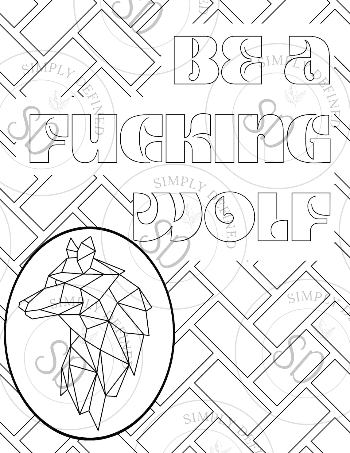 Be a Badass Adult Coloring Pages - Il 1140xN.3005668933 1qf9 