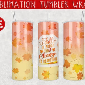 fall tumbler wrap png fall is proof skinny tumbler wrap sublimation