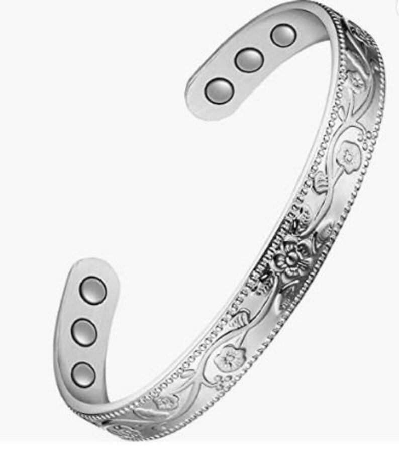 Floral Copper Bracelet for Women and Men Arthritis Etsy