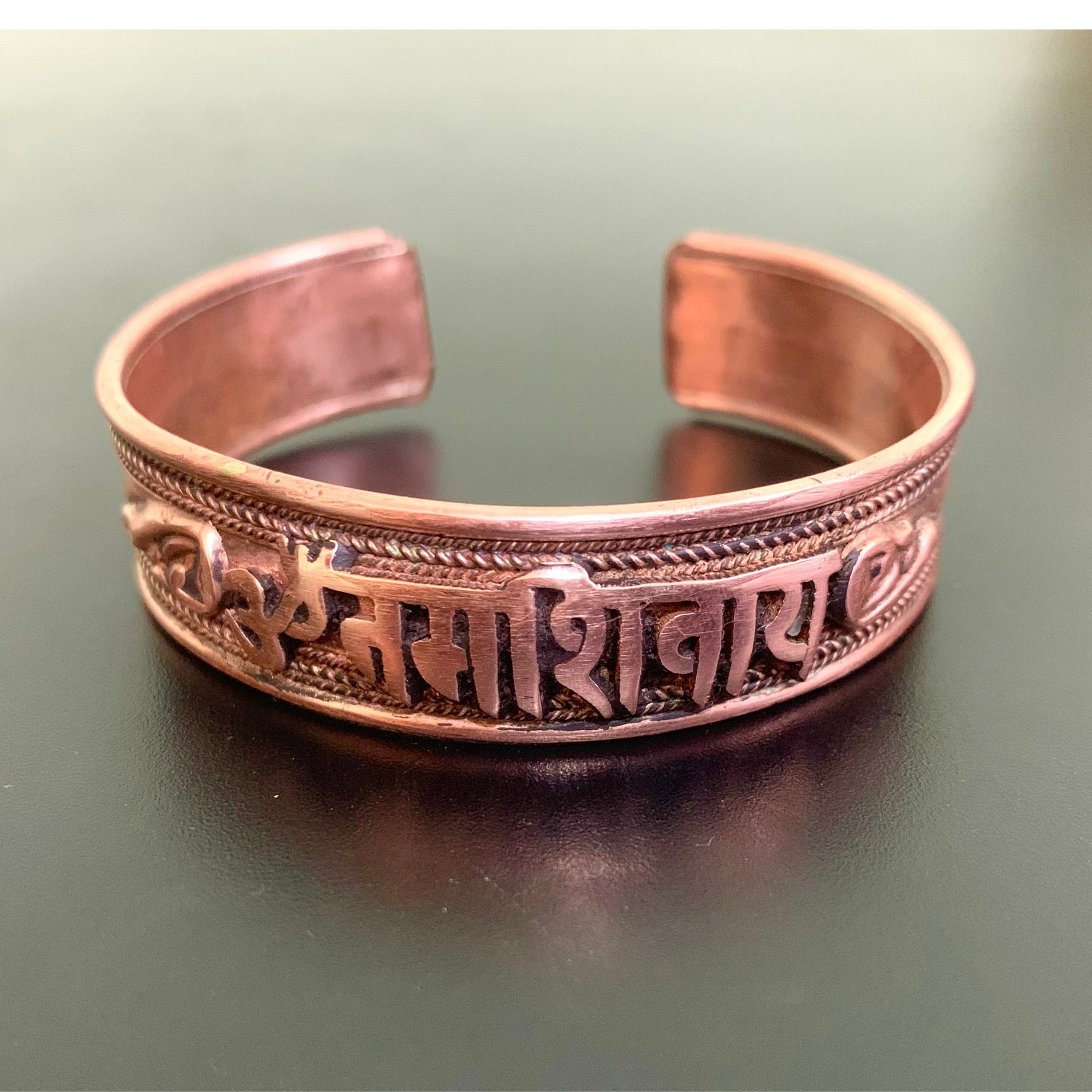 Hindu om namah best sale shivaya healing copper bracelet