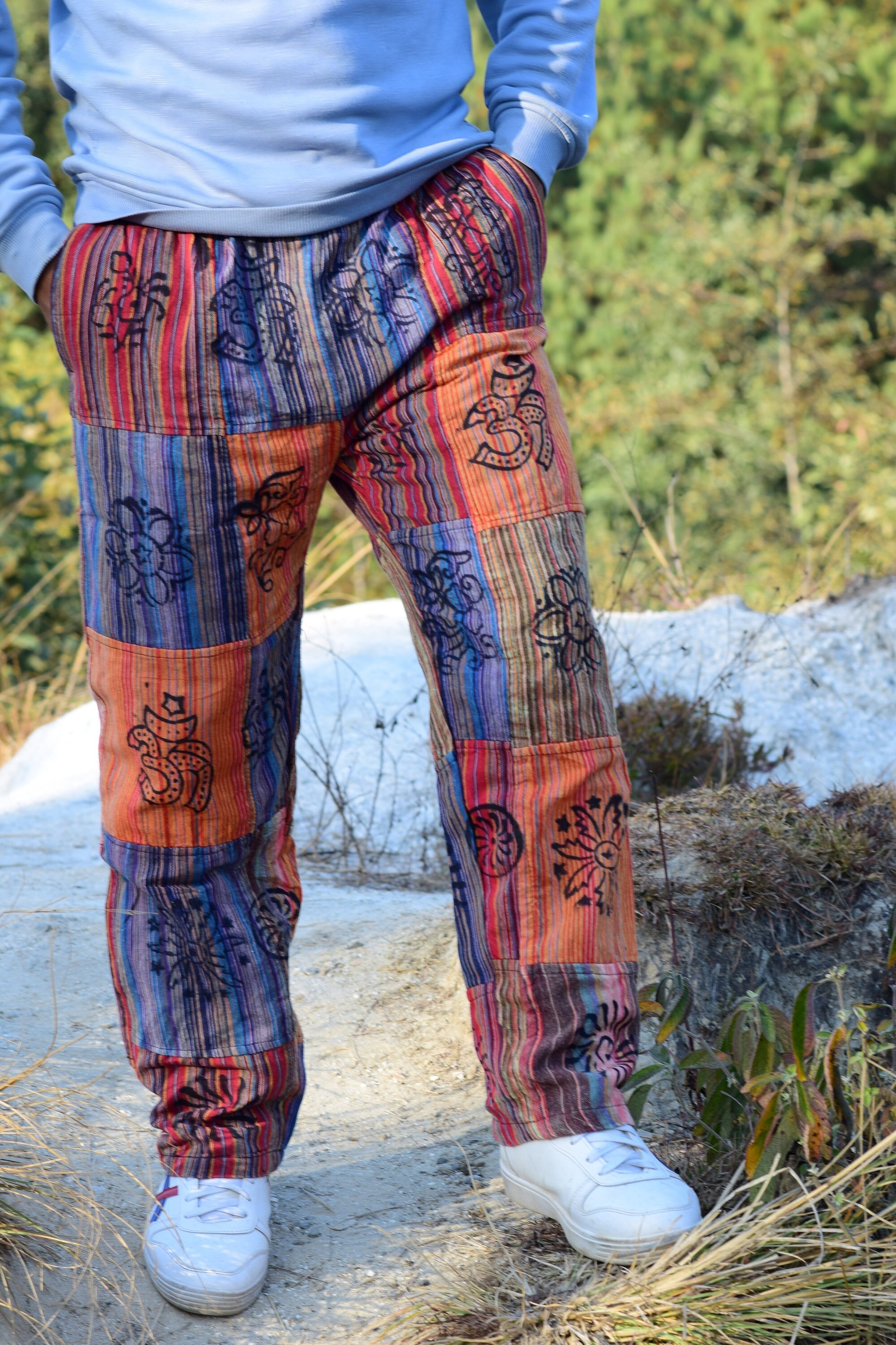 Hobo Hippie Patchwork Pants for Women/girls/teenage Boho Hippie