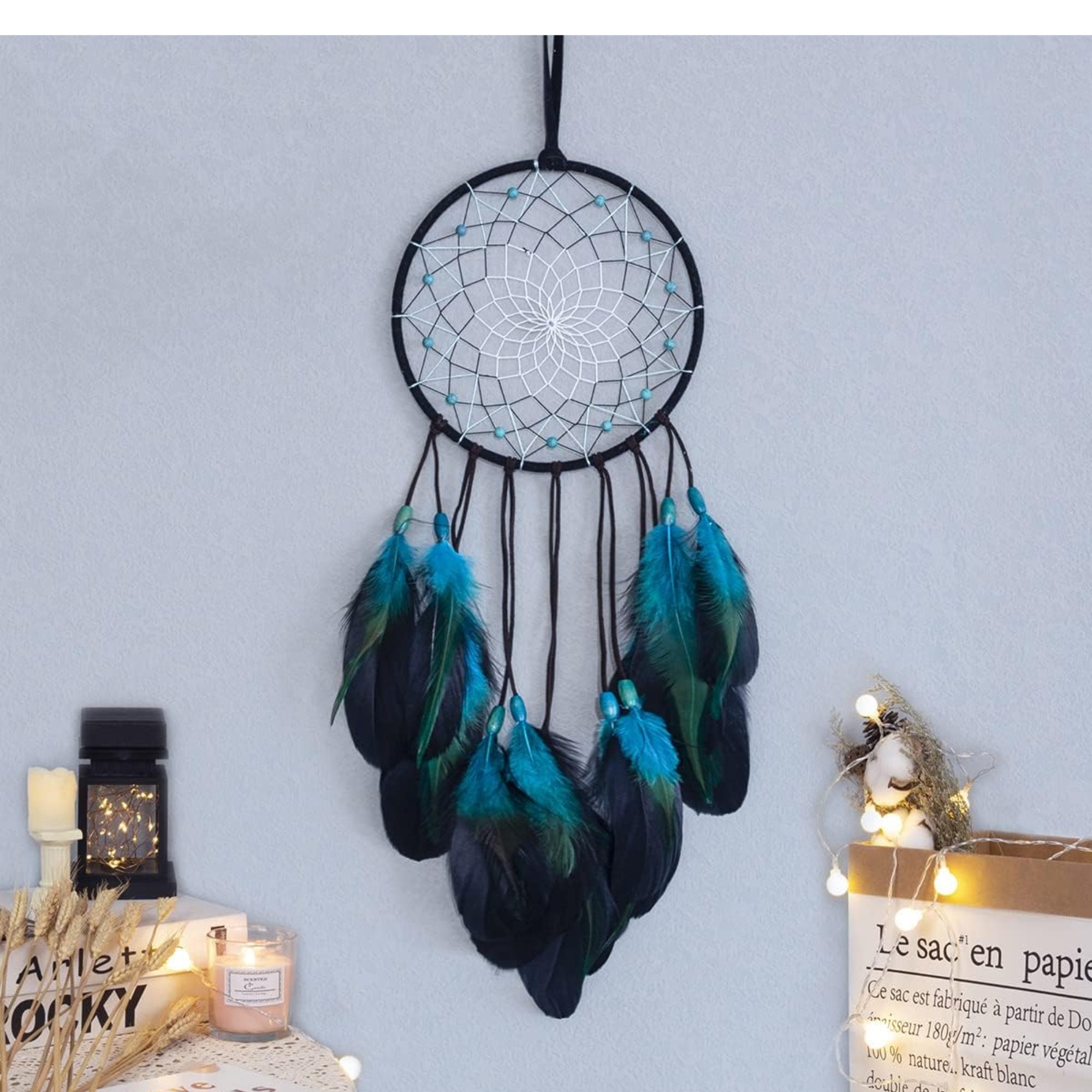 Blue DIY Dream Catcher Craft Kit. The Perfect Do It Yourself Birthday Gift  for the Crafty Bohemian. – Fair Findz