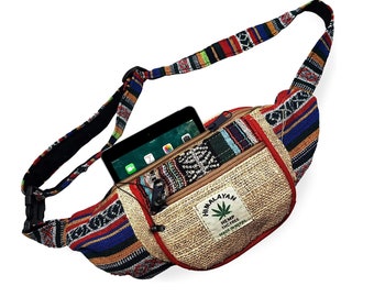 Himalayan Hemp Fanny Pack Gift for girlfriend/Her/Him Bohemian Bumbag Boho Hippie Waist Bag Ecofriendly Bag Unisex Fanny Pack