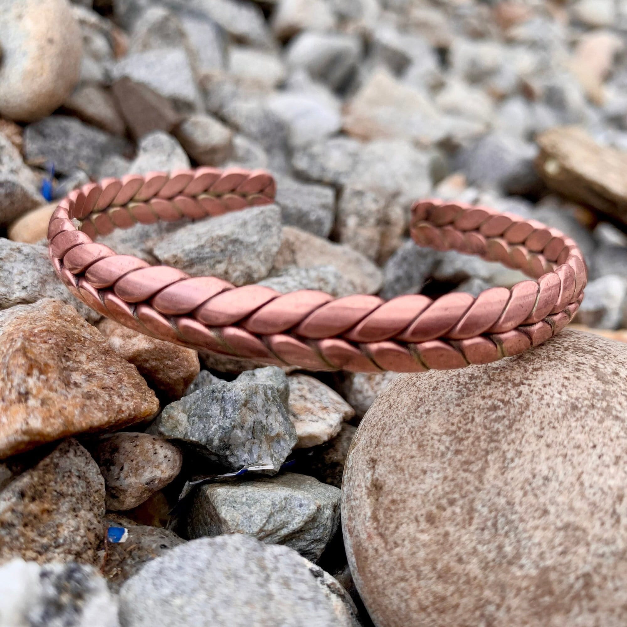Pure Copper Bracelet Magnetic Arthritis Therapy Energy Healing Pain Relief  Gift | eBay