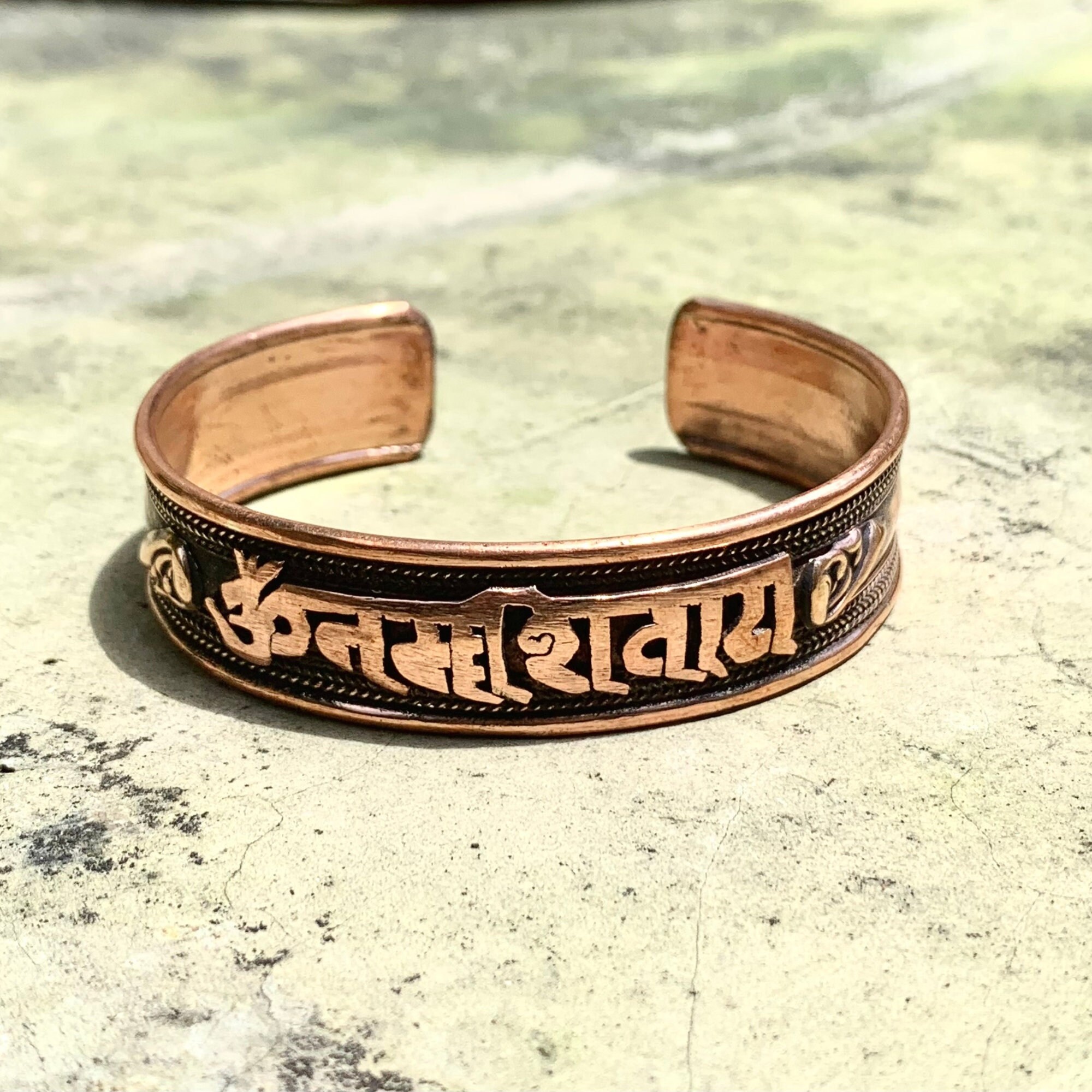 Pure Copper Aum (Om) Namah Shivaya kada (Bracelet) – Surplus Factory