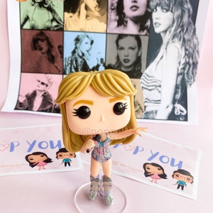Taylor Swift - Escultura customizada Artesanal 3D Funko pop - YBWM