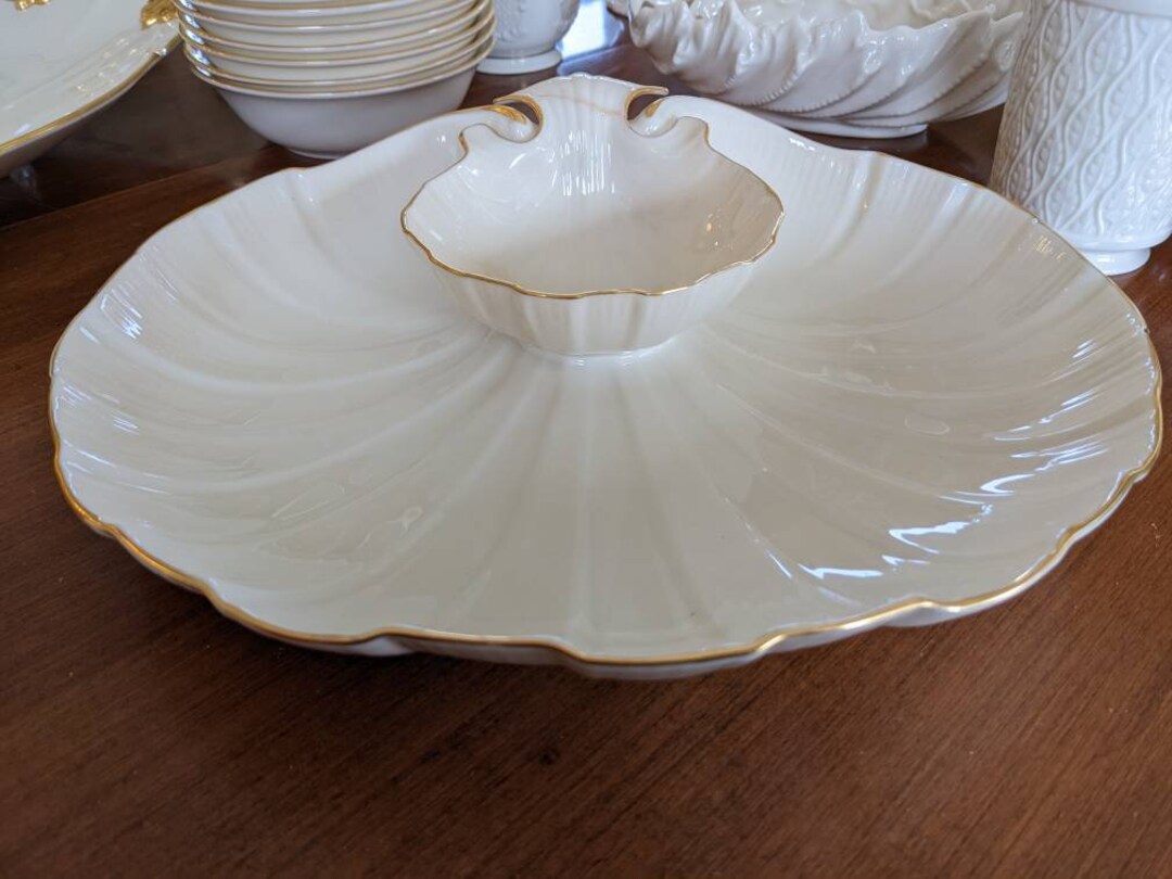 Lenox Aegean Chip & Dip Shell Bowl 1 Piece Etsy