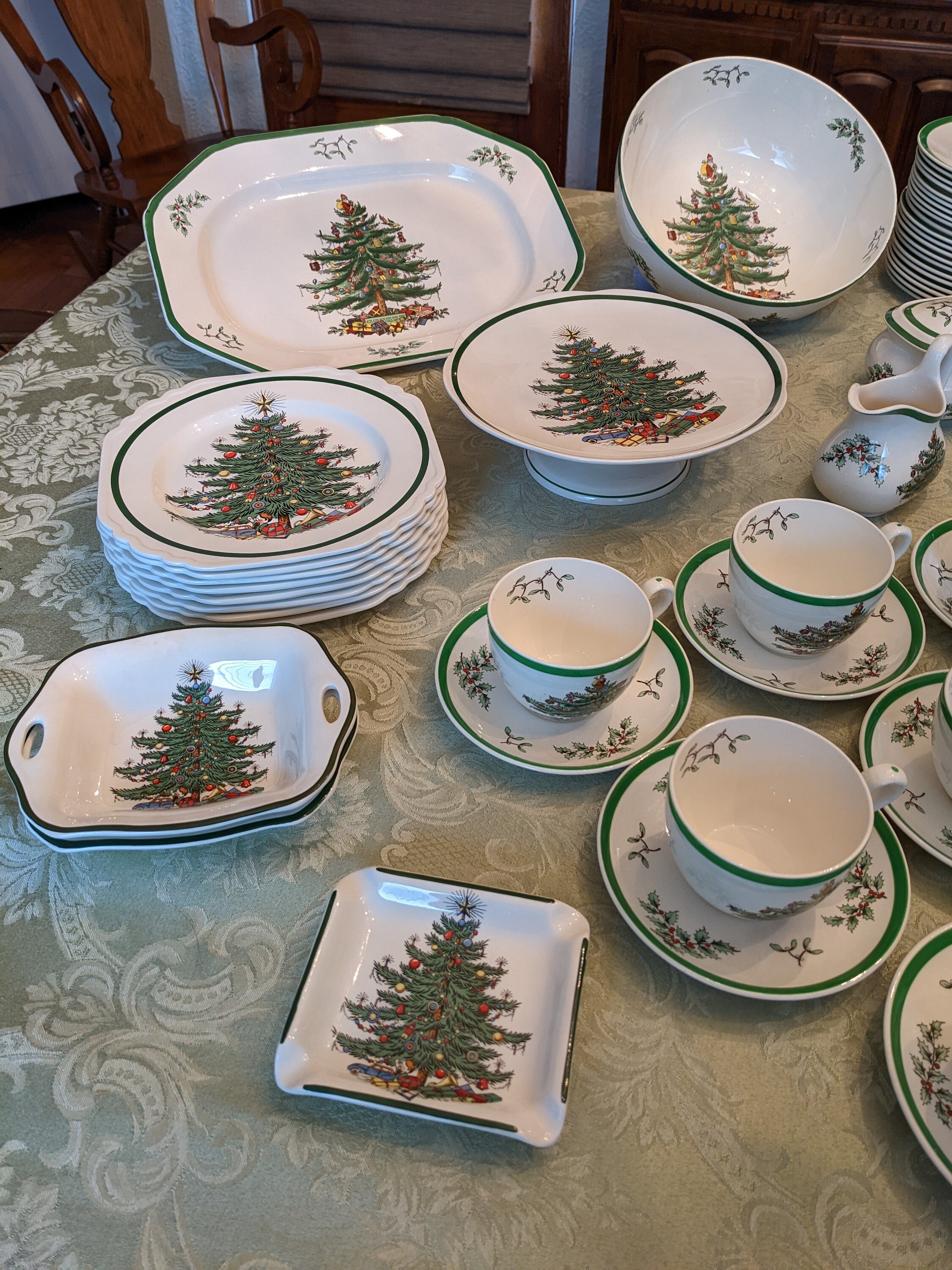 Copeland Spode Christmas Tree S3324 - Vintage Set - Etsy