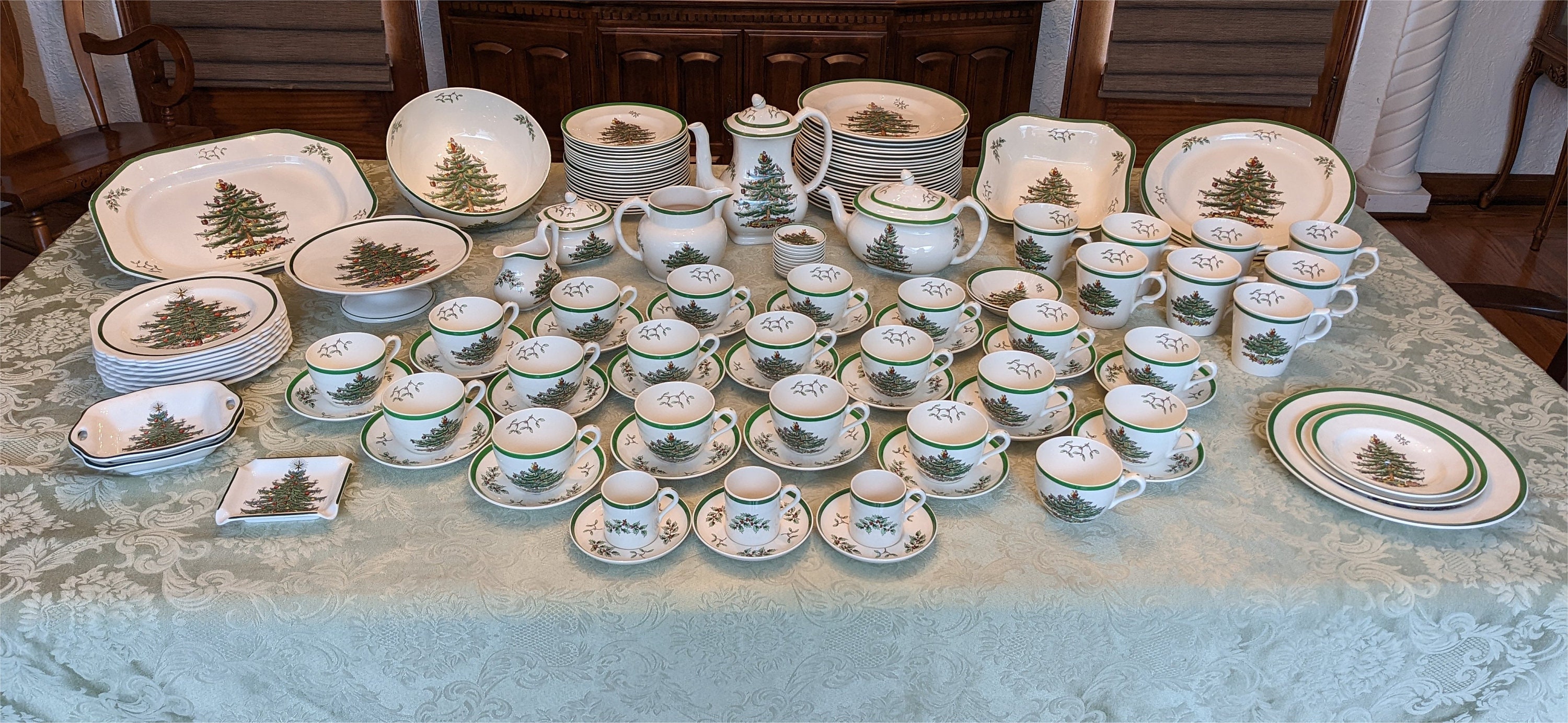 Copeland Spode Christmas Tree S3324 - Vintage Set - Etsy