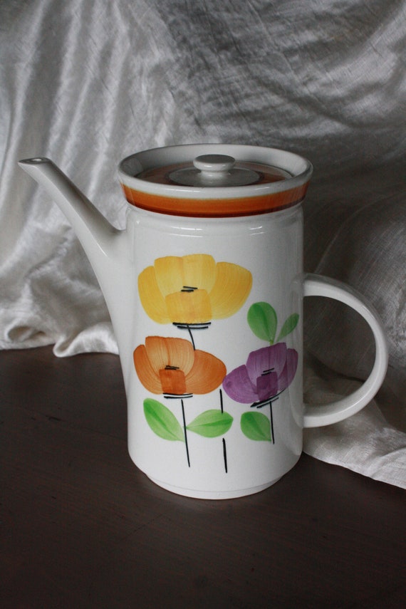 ANCIENNE VERSEUSE CAFETIÈRE théière en faïence de Vallauris EUR 10,00 - FR
