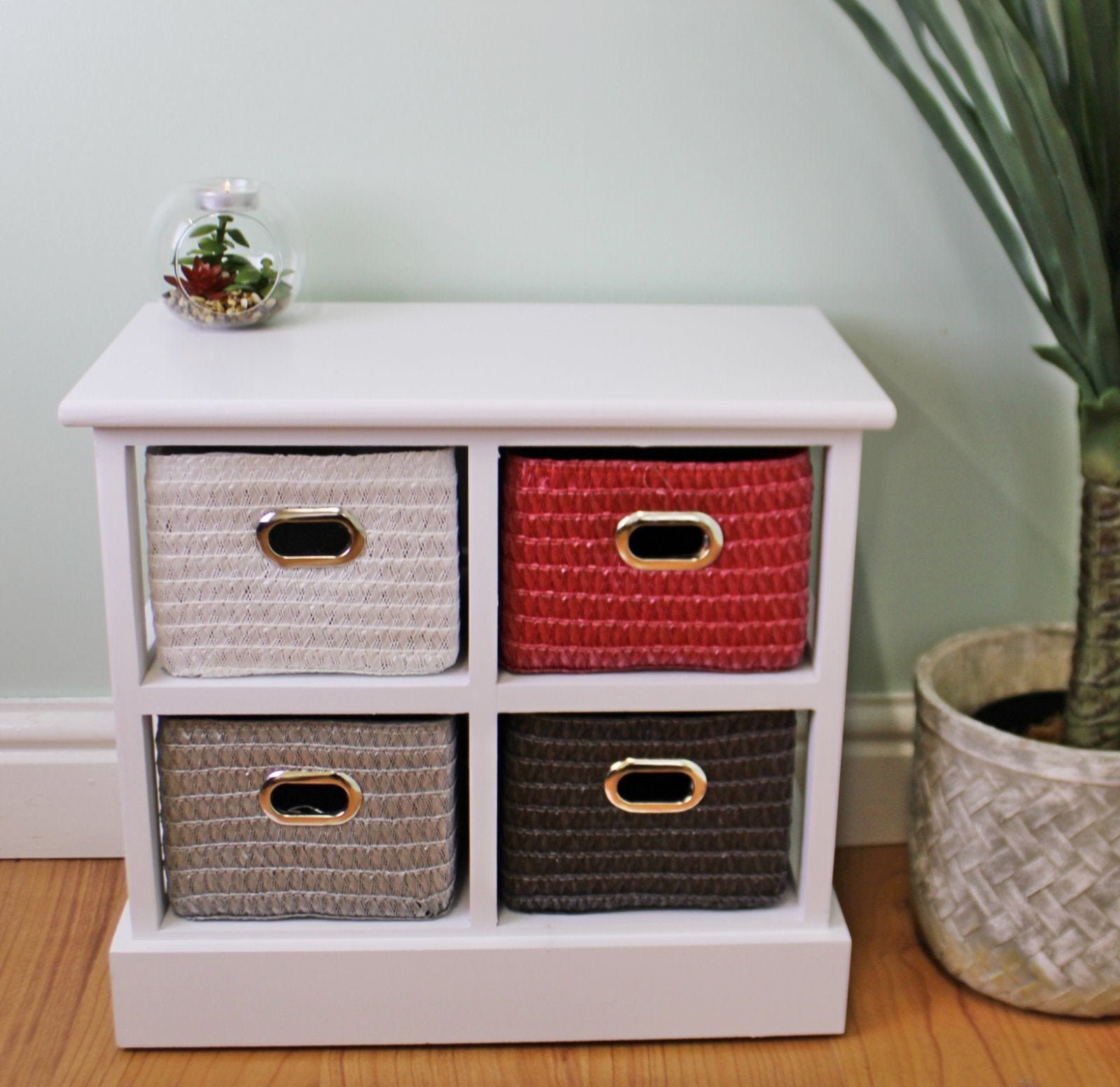 Funky Small Storage Unit Multicoloured Baskets Home Etsy