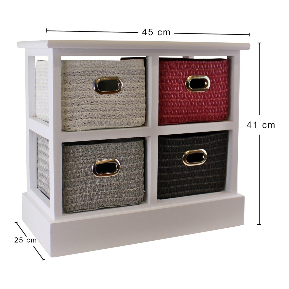 Funky Small Storage Unit Multicoloured Baskets Home Etsy