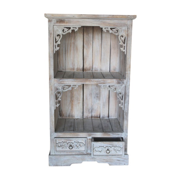Whitewash display sale cabinet