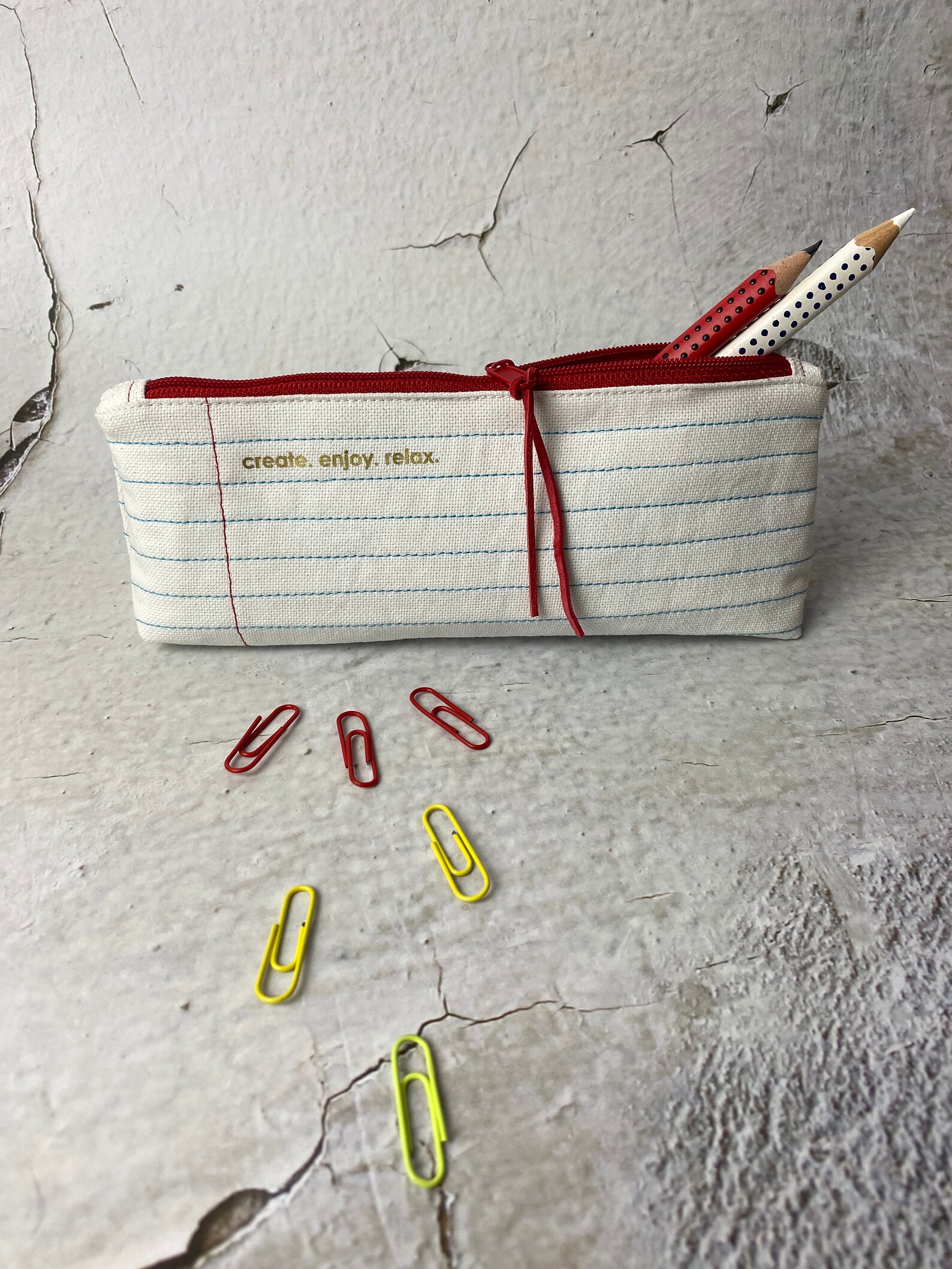 Pencil case / pencil case ScribblingPaper with Etsy