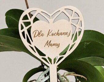 Personalisierter Pflanzenmarker, Holzpflanzengeschenk für Mama Lehrer Freundin