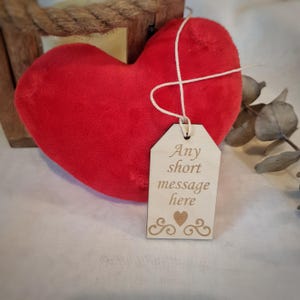 Placa de recuerdo romántica de madera: placa de amor personalizada para la celebración del aniversario de bodas de San Valentín