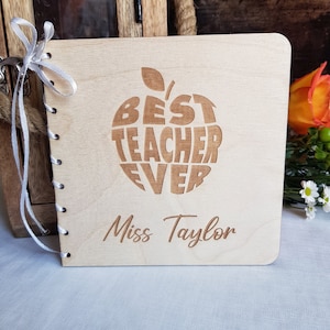 Cartão de agradecimento personalizado ao melhor professor de todos os tempos, presente de madeira personalizado, lembrança de formatura, fim de período, assistente de ensino