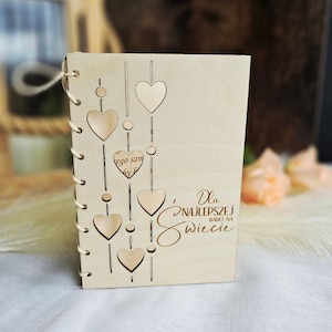 Tarjeta personalizada del día de la abuela, recuerdo de regalo de madera rústica, Kartka Prezent na Dzien Babci i Dziadka, tarjeta de cumpleaños abuela abuela mamá