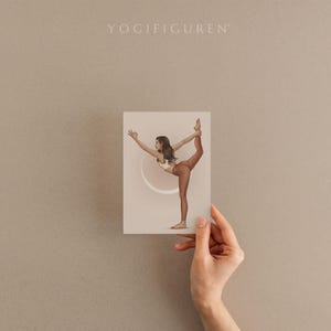 Paquete de 10 postales de yoga, asanas de yoga, ilustración de yoga, tarjeta de felicitación de yoga, arte de yoga, regalo de yoga