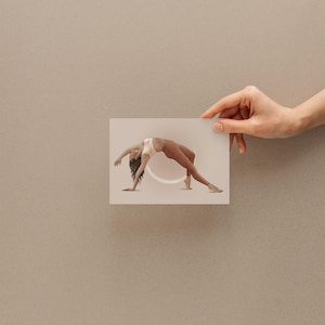 Paquete de 10 postales de yoga, asanas de yoga, ilustración de yoga, tarjeta de felicitación de yoga, arte de yoga, regalo de yoga