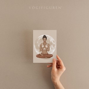 Confezione da 10 cartoline yoga, asana yoga, illustrazione yoga, biglietto d'auguri yoga, arte yoga, regalo yoga