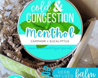 Cold and Congestion Relief-Nature's Vicks-Natural Herbal Infusion Balm